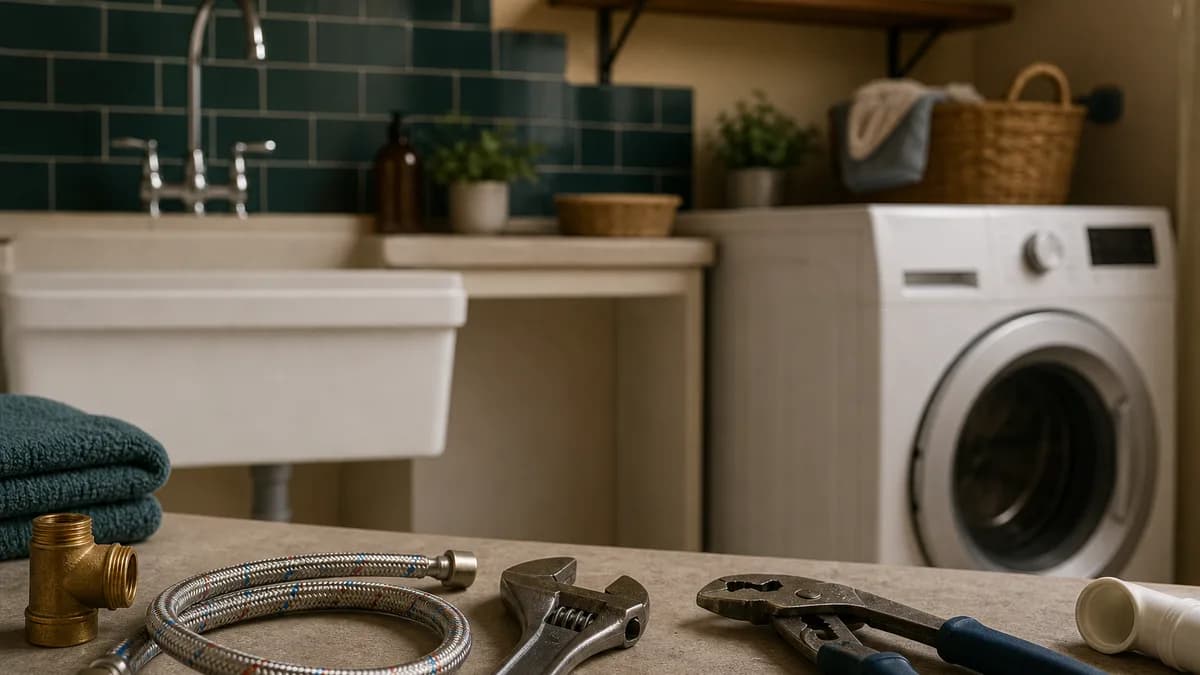 Cover image for Laundry Plumbing Care: Hoses, Drains and Routine Checks