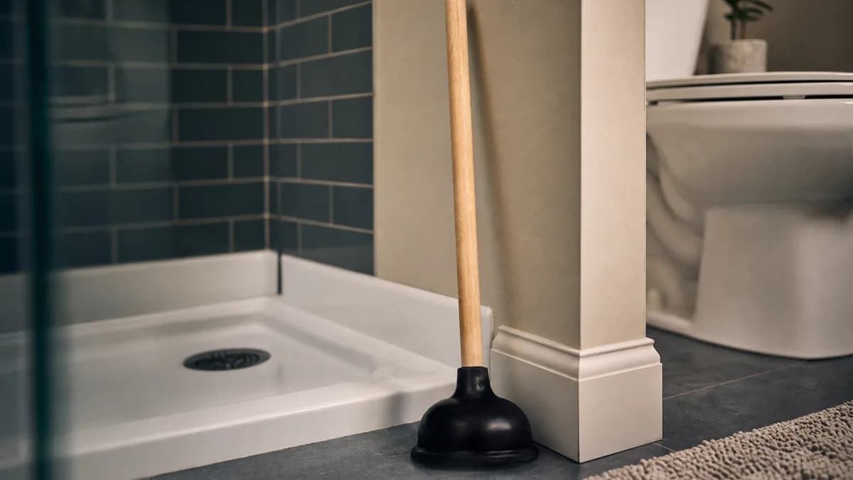 Cover image for Clearing Shower Blockages with a Toilet Plunger