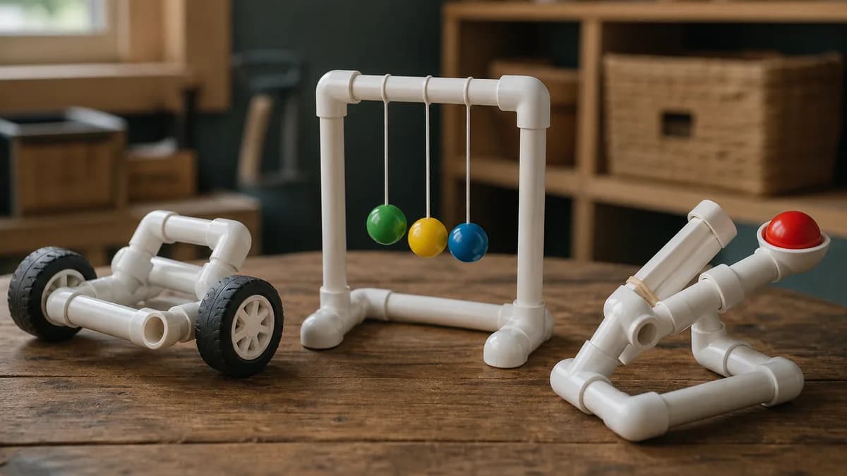 Cover image for Three Creative Toys Made from PVC Pipe